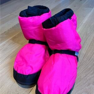 Bloch Vibrant Pink and Black Booties
